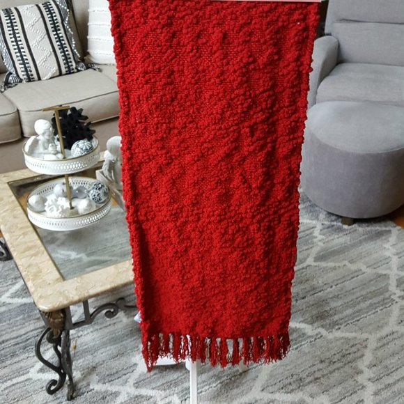 NEW! CHUNKY Fringed TABLE RUNNER 16" x 72" - Picture 2 of 4